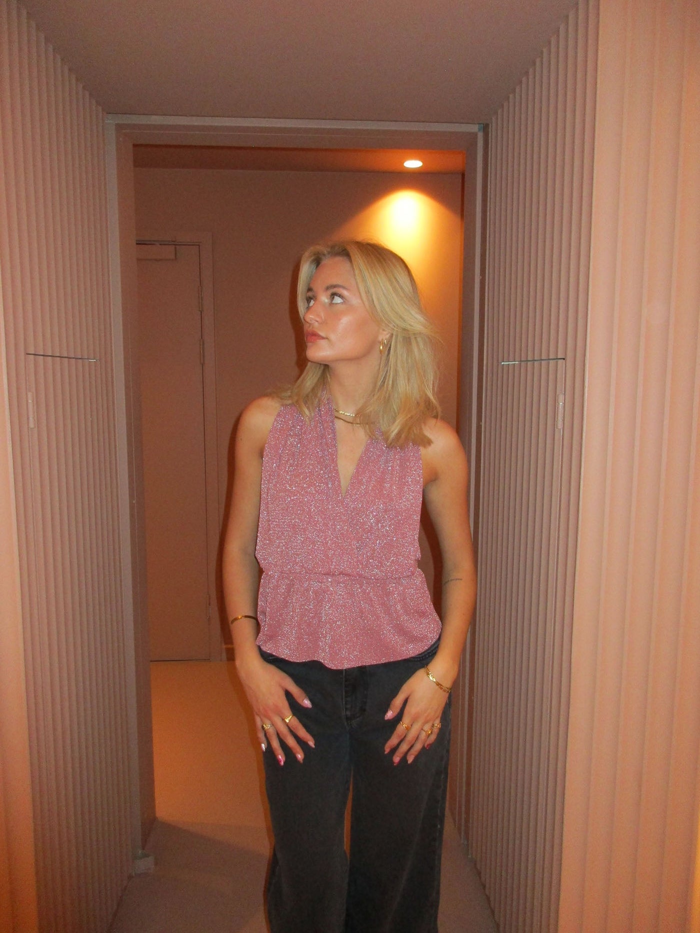 Damen-Trägertop Glänzendes Wildleder - Schick und Partytauglich