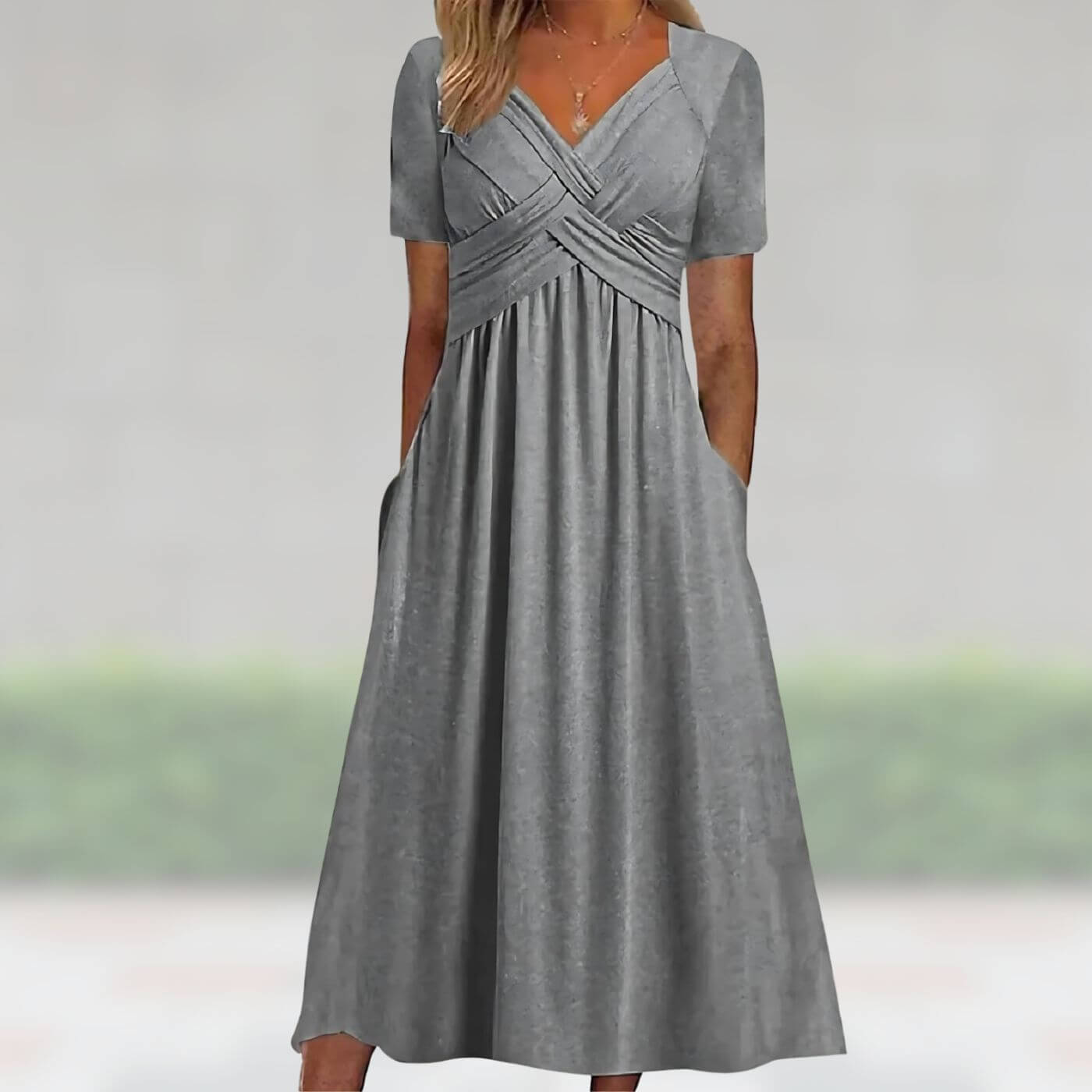 Hannah™ - Bequemes Weites Maxikleid