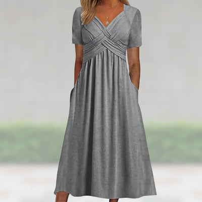 Hannah™ - Bequemes Weites Maxikleid