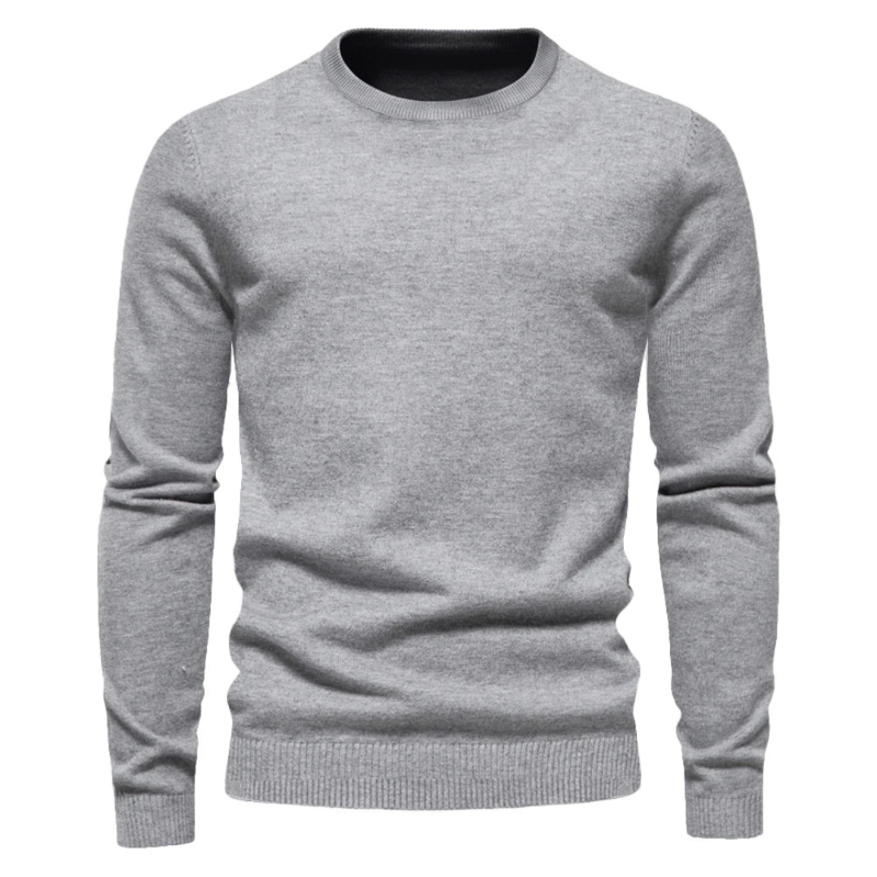Herren-Pullover mit Rundhalsausschnitt