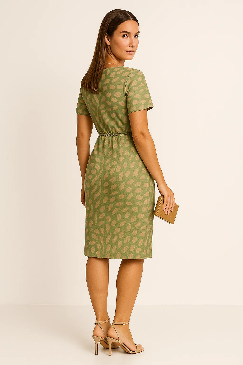 Hochzeitsgast Kleid mit V-Ausschnitt