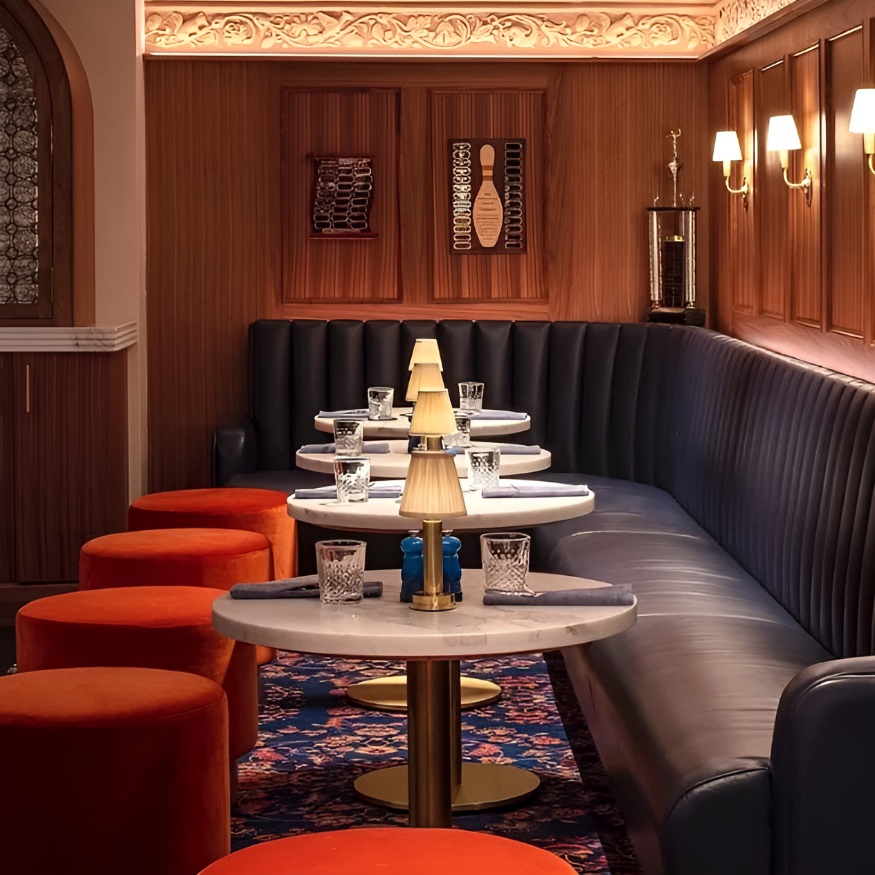 Vintage Flare - Aluminium Tischlampe Dimmbarer Stoff Bar Tisch Lampenschirm