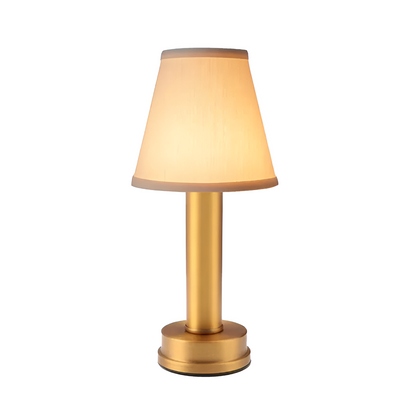 Vintage Flare - Aluminium Tischlampe Dimmbarer Stoff Bar Tisch Lampenschirm