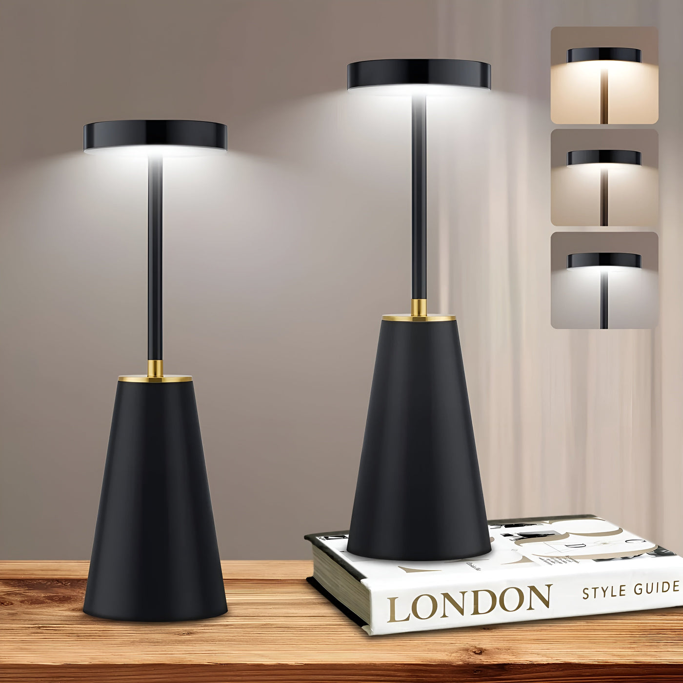 Sleek Lamp - Kabellose Luxus-Tischlampe für modernes Ambiente