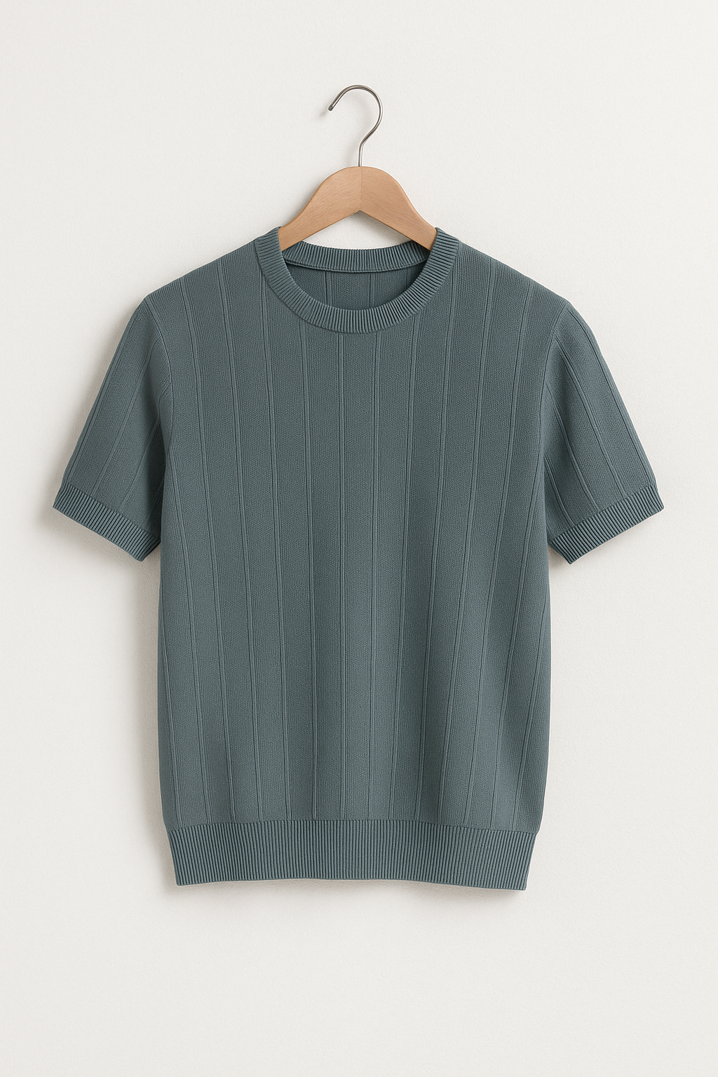 Hudson Strick T-Shirt Herren Kurzarm