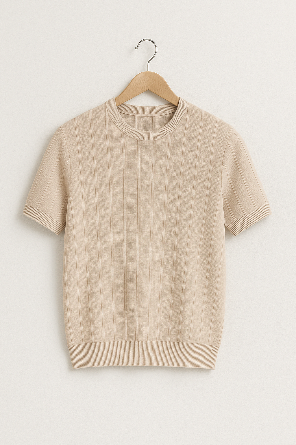 Hudson Strick T-Shirt Herren Kurzarm