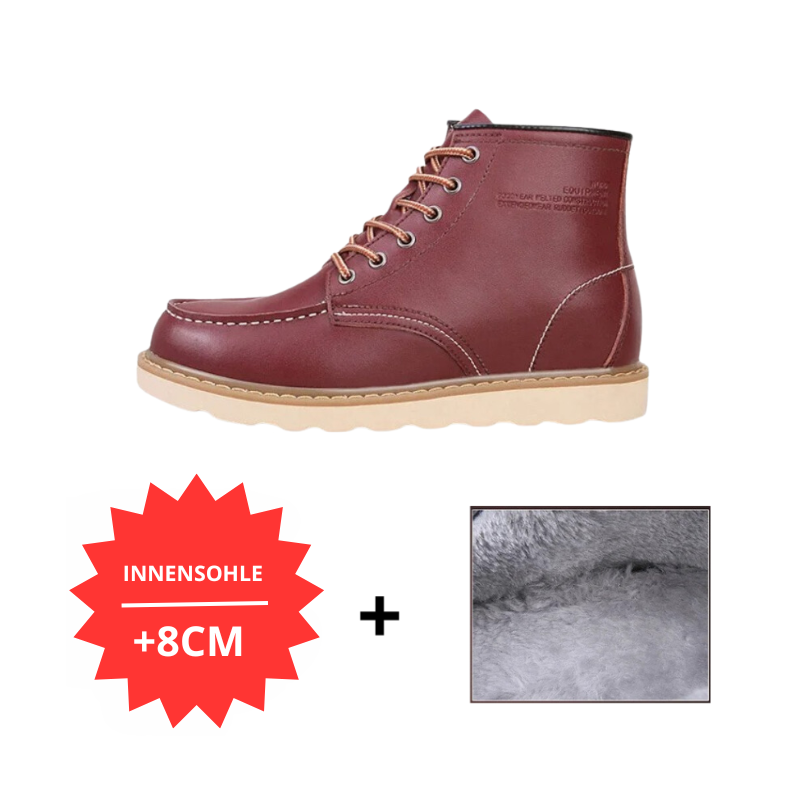 PAUL |  Stiefel mit Wollfutter +6CM +8CM +10CM