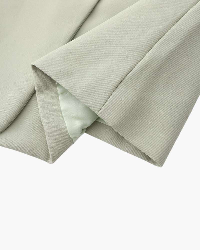 Scarlett | Umschlagärmeln Doppelreiher Übergröße Grün Blazer