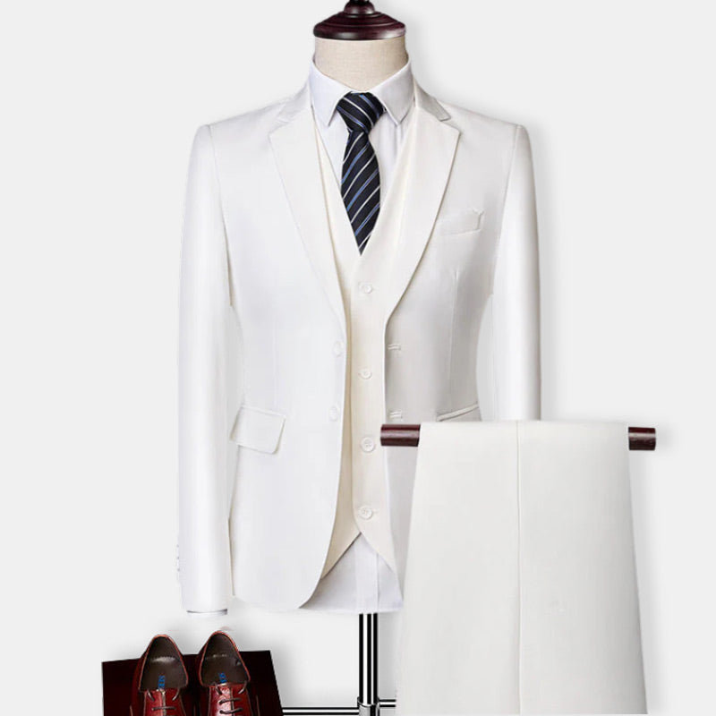 Herren Dreiteiliger Schlank Passform Set | Formelle