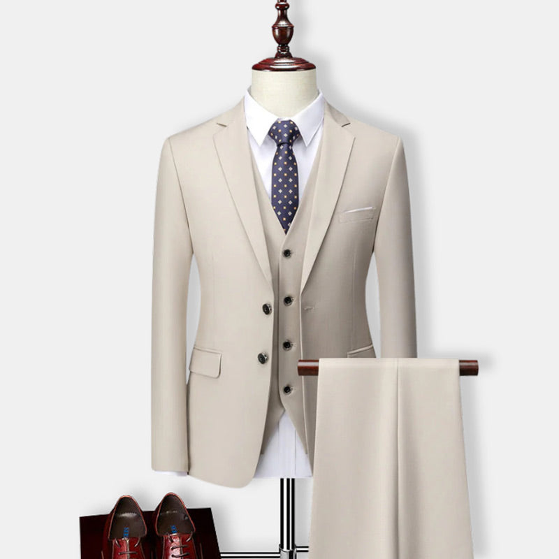 Herren Dreiteiliger Schlank Passform Set | Formelle