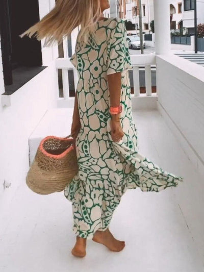 Heidi-Mode | Grüne Maxi Sommerkleid