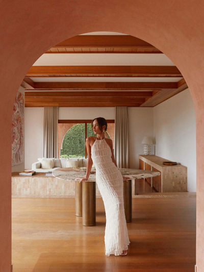 MIRAVO | Elegantes Halterneck-Maxikleid