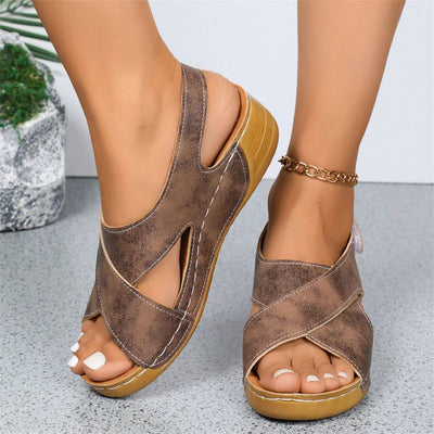 Julia™ – Bequeme Orthopädische Keilsandalen