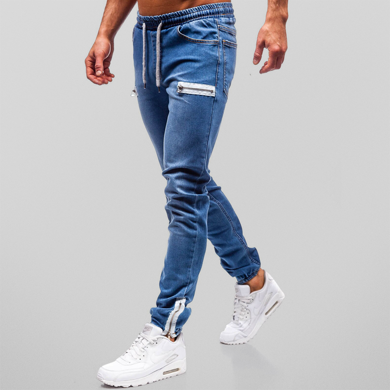 Elias - Bequeme Jogginghose im Denim-Look