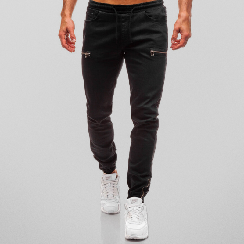 Elias - Bequeme Jogginghose im Denim-Look