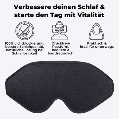 SleepBliss™ 3D Memory-Schaumstoff-Seiden-Schlafmaske