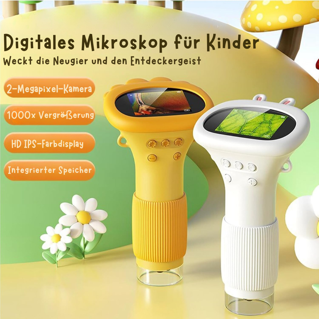 KidScope  - Das digitale Mikroskop für Kinder ab 3 Jahren - spielerisch die Natur entdecken
