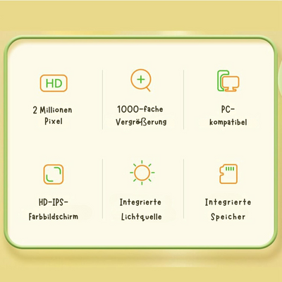 KidScope  - Das digitale Mikroskop für Kinder ab 3 Jahren - spielerisch die Natur entdecken