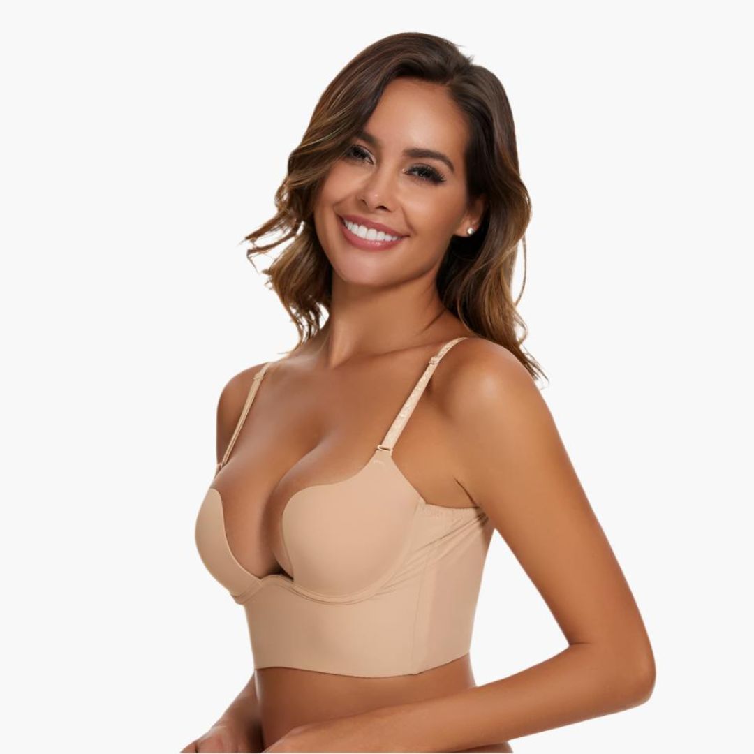 Komfit Stütz Bh | Super push up U-förmiger rückenfreier Bh