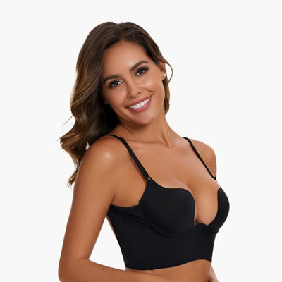 Komfit Stütz Bh | Super push up U-förmiger rückenfreier Bh