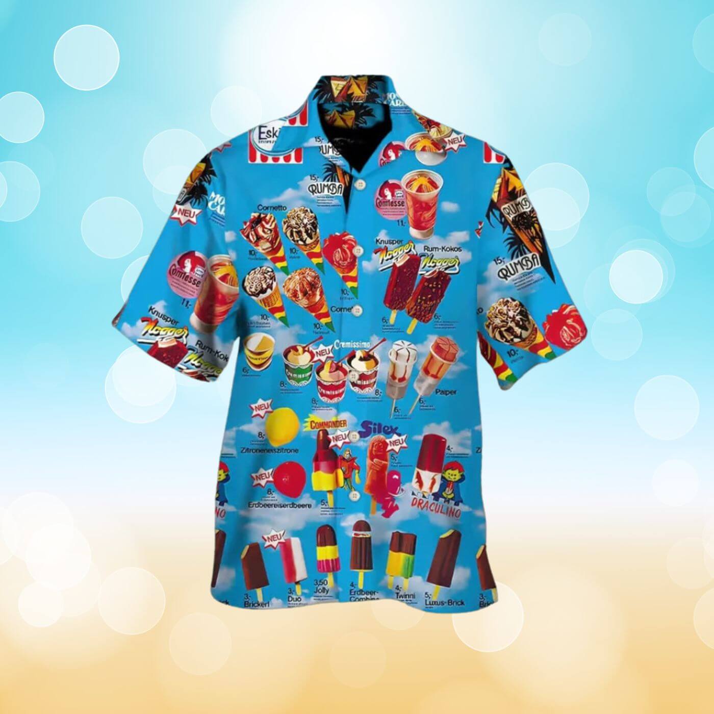 Lenn™ – Sommerhemd mit Eiscreme-Print