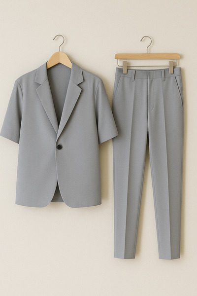 Leo Set aus Kurzarm Sakko und Anzughose