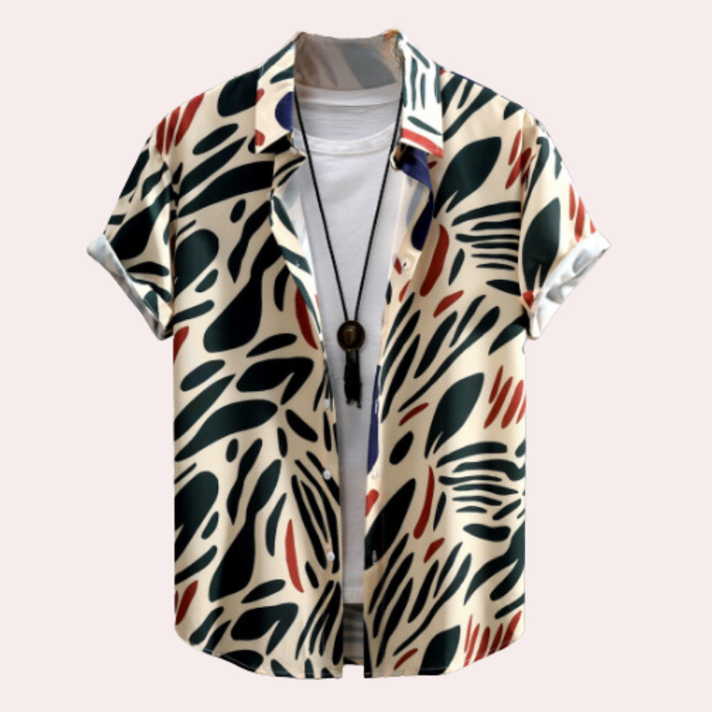 Livius- Lässiges Kurzarmhemd für Herren