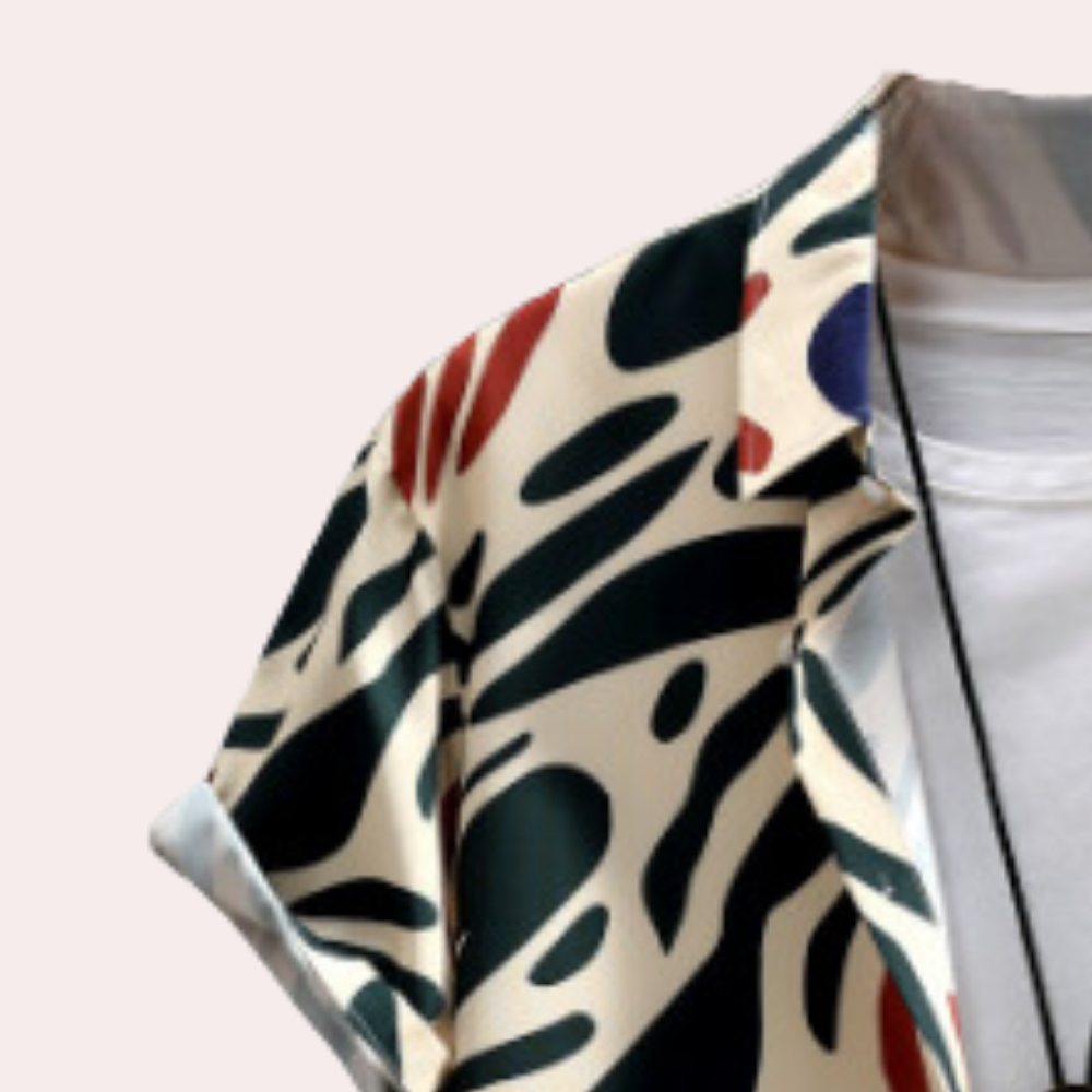 Livius- Lässiges Kurzarmhemd für Herren