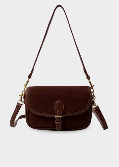 Damen Umhängetasche Wildleder – Kleine Crossbody Tasche Vegan & Vintage