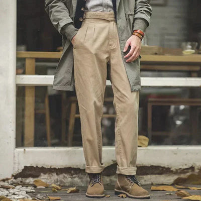 Enzo - Gurkha-Hose mit Faltenfront für Eleganten Look