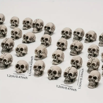 Mini-Skulpturen-Set – 30/50/100 Figuren für Halloween und Gartendekoration