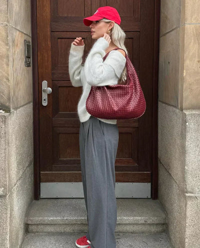 Trendige geflochtene Handtasche – Zeitlose Eleganz für den Alltag