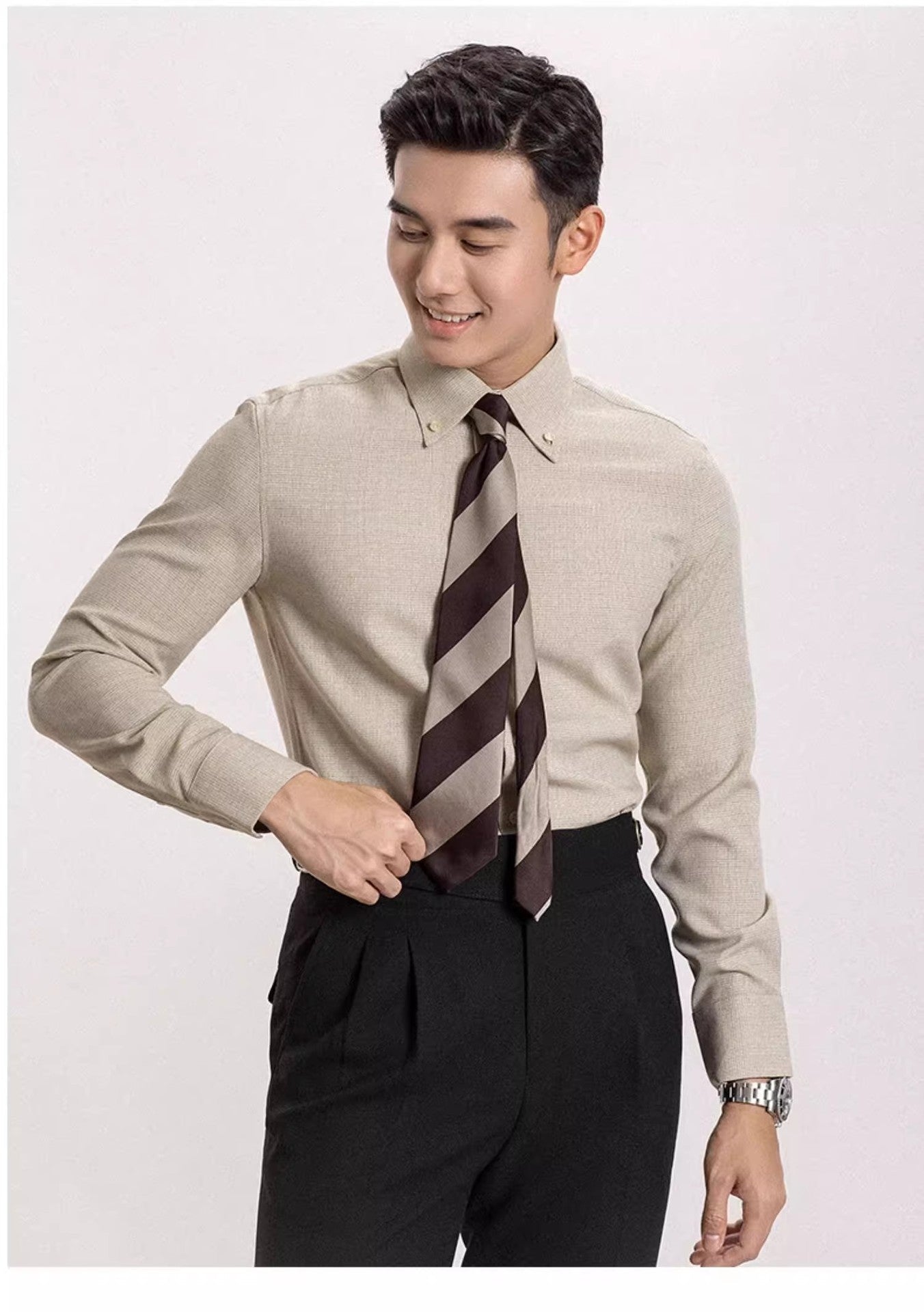 Serge Button-Down-Hemd mit klassischem Schnitt