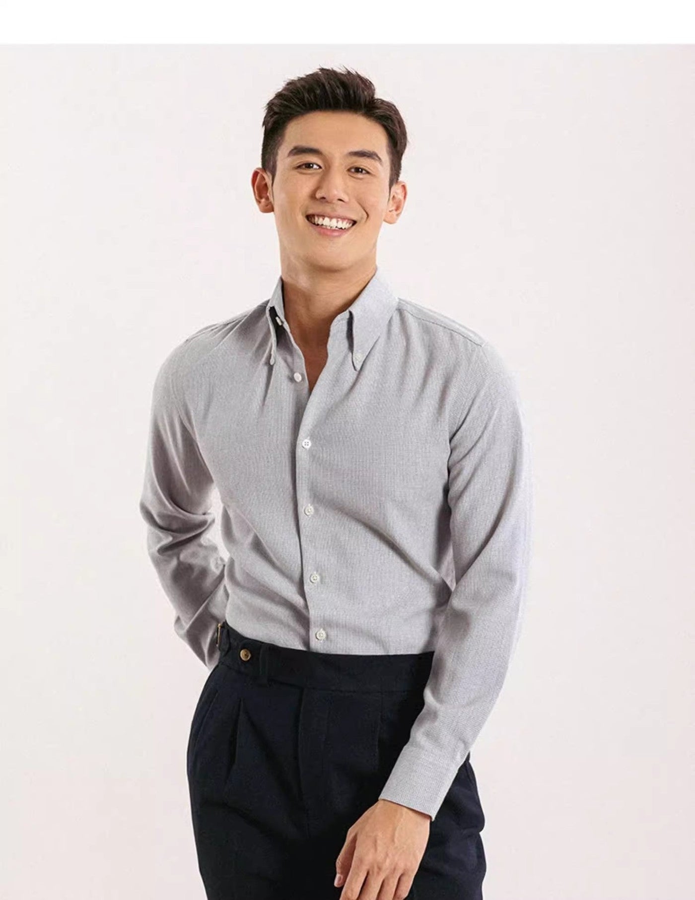 Serge Button-Down-Hemd mit klassischem Schnitt