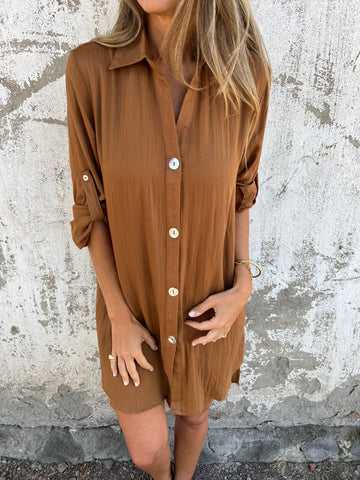 Damen Hemdblusenkleid Heidi-Mode