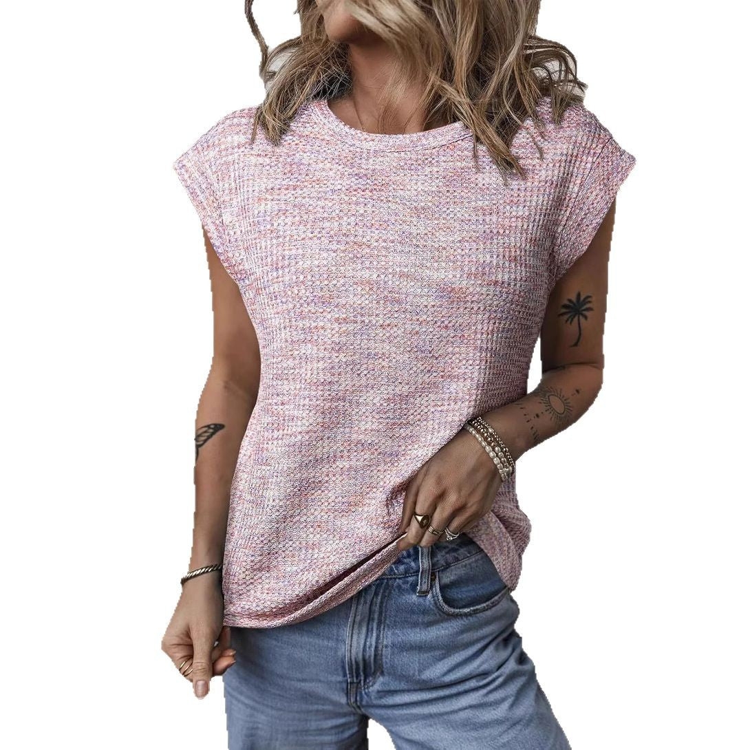 Damen Casual Shirt mit Rollkragen und leichtem Strukturstoff Heidi-Mode