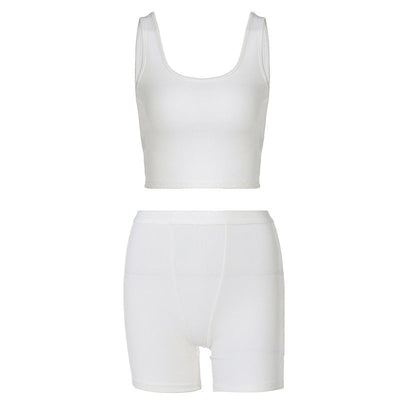 Damen Sportoberteil und Shorts Set mit komfortablem Stretch Heidi-Mode