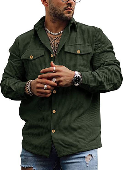 Herren cordjacke im lässigen Schnitt Aliams