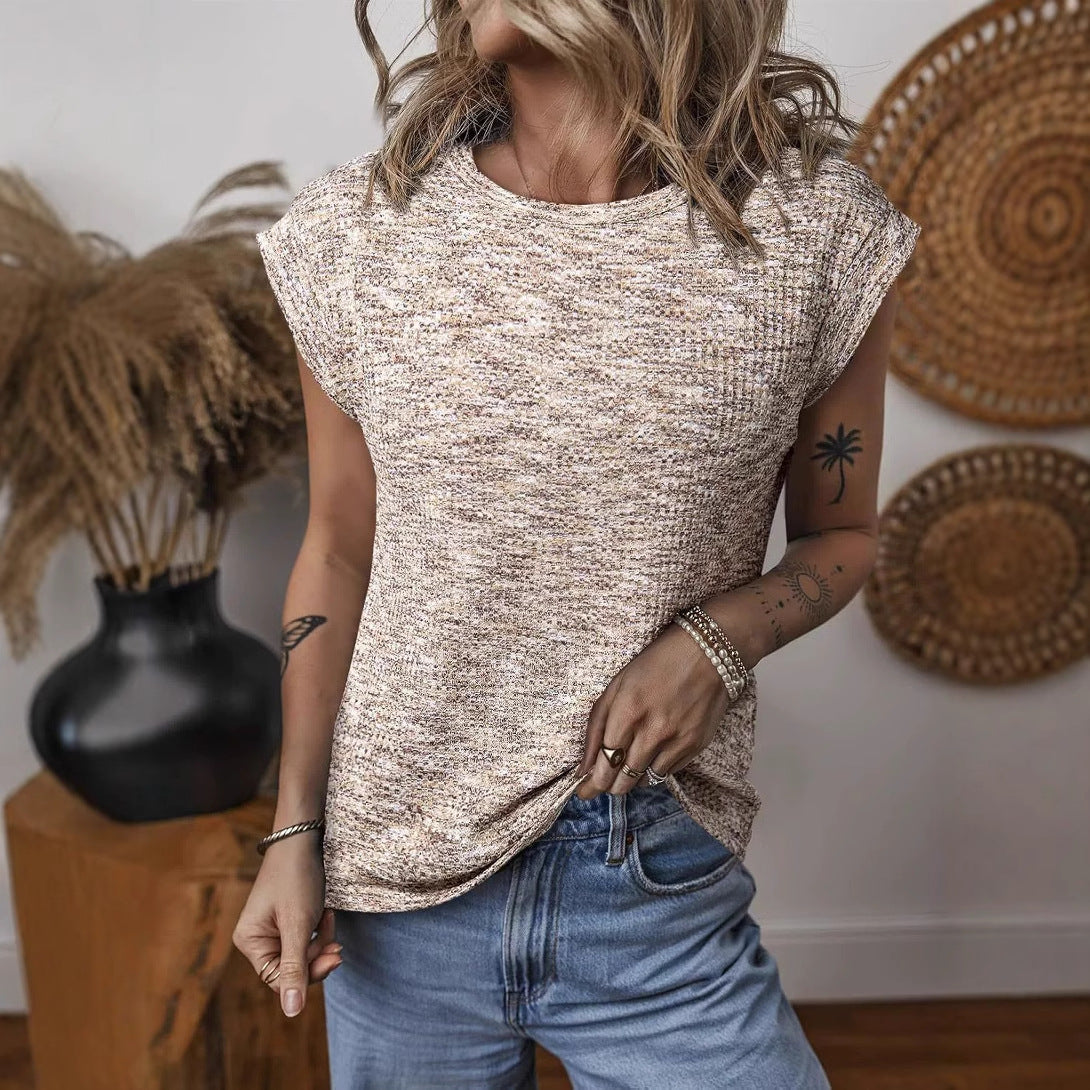 Damen Casual Shirt mit Rollkragen und leichtem Strukturstoff Heidi-Mode