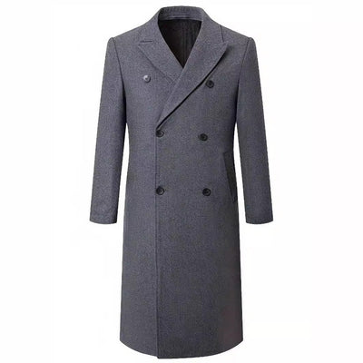 Herren eleganter Doppeltknopf-Trenchcoat Aliams