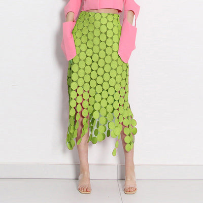 Circle‑Maxirock Fransen – Femininer Sommerrock aus veganer Micro‑Viskose