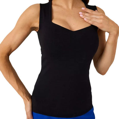 Damen V-Ausschnitt Tanktop Heidi-Mode