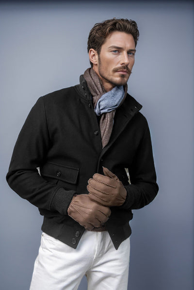 Herren modische Chino-Jacke mit praktischen Taschen Aliams