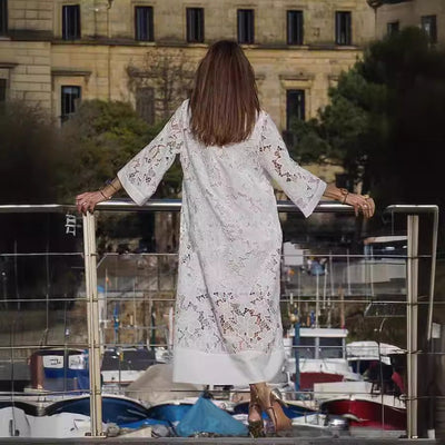 Damen Spitzenkleid im Boho-Stil mit feinen Details Heidi-Mode