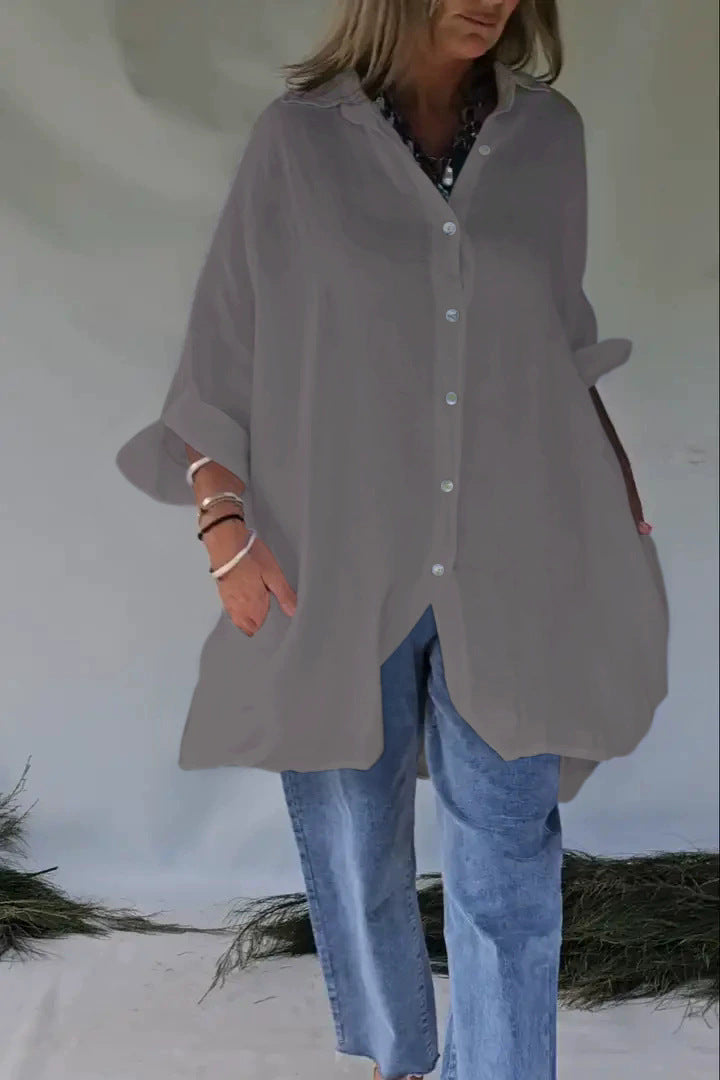 Damen Übergroßes Hemd Heidi-Mode