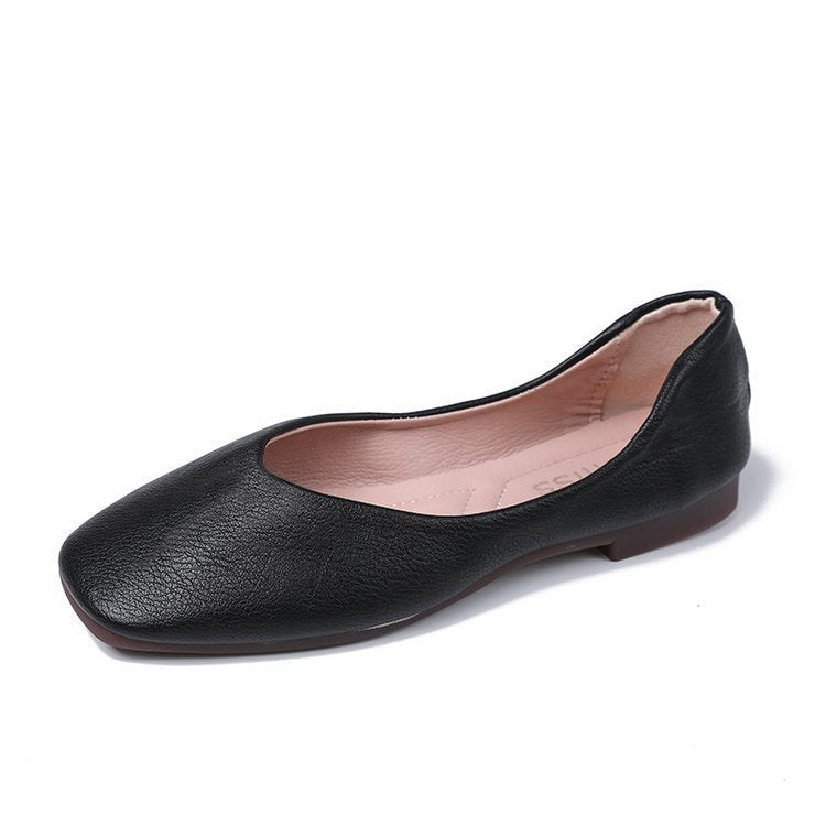 Damen Ballerinas mit elegantem Schlupfdesign und weichem Leder Heidi-Mode