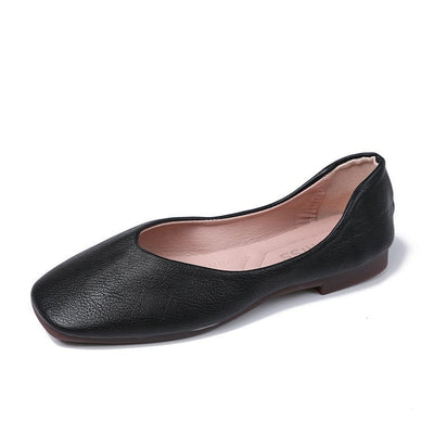Damen Ballerinas mit elegantem Schlupfdesign und weichem Leder Heidi-Mode