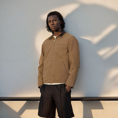 Herren lässige Übergangsjacke mit hohem Kragen Aliams