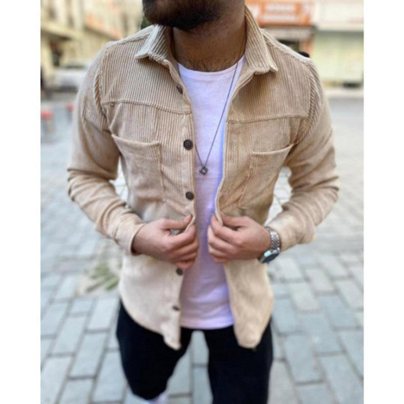 Herren lässige Cordjacke Aliams