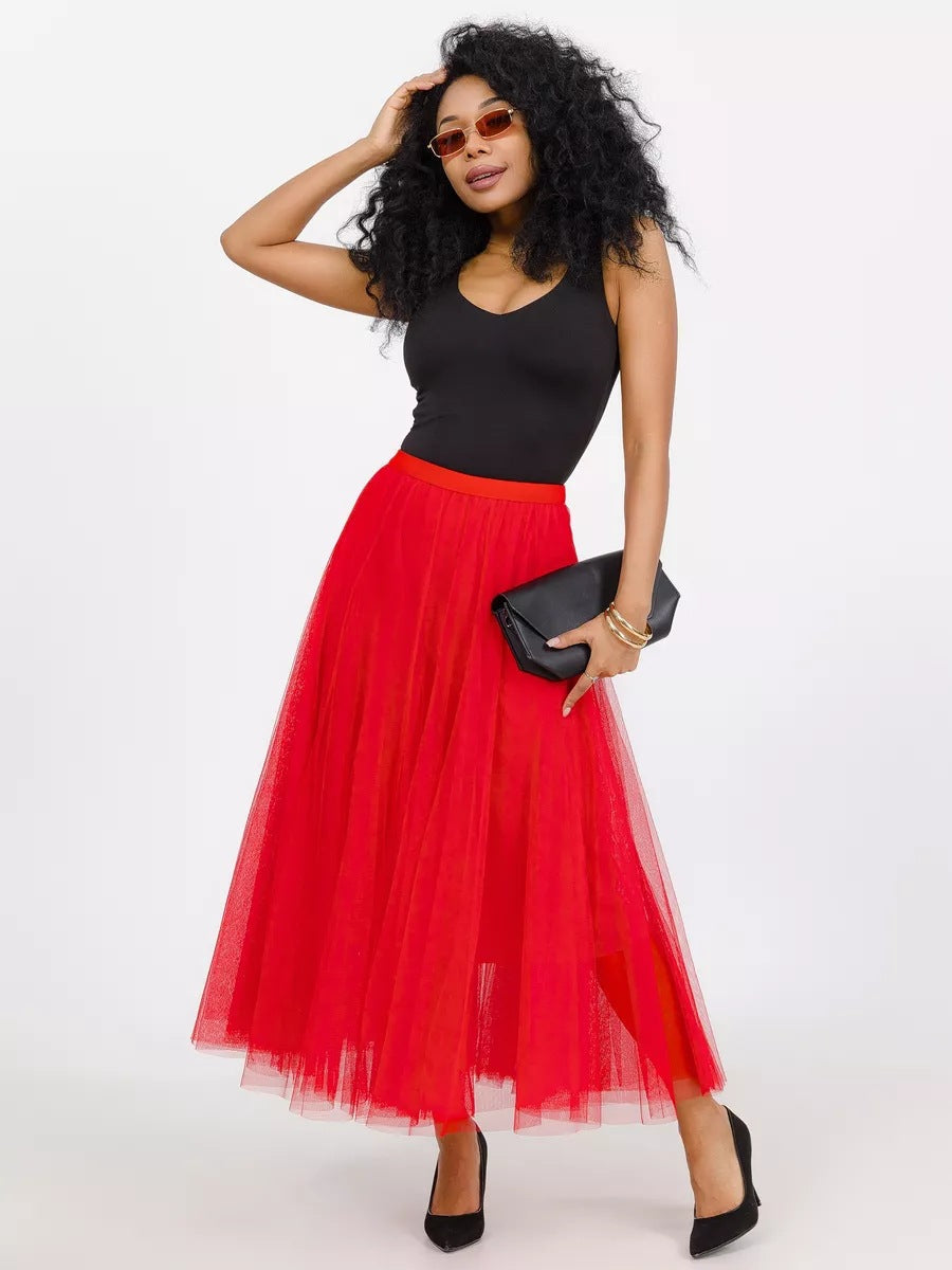 Damen Tüllrock mit elegantem Schichten-Design Heidi-Mode